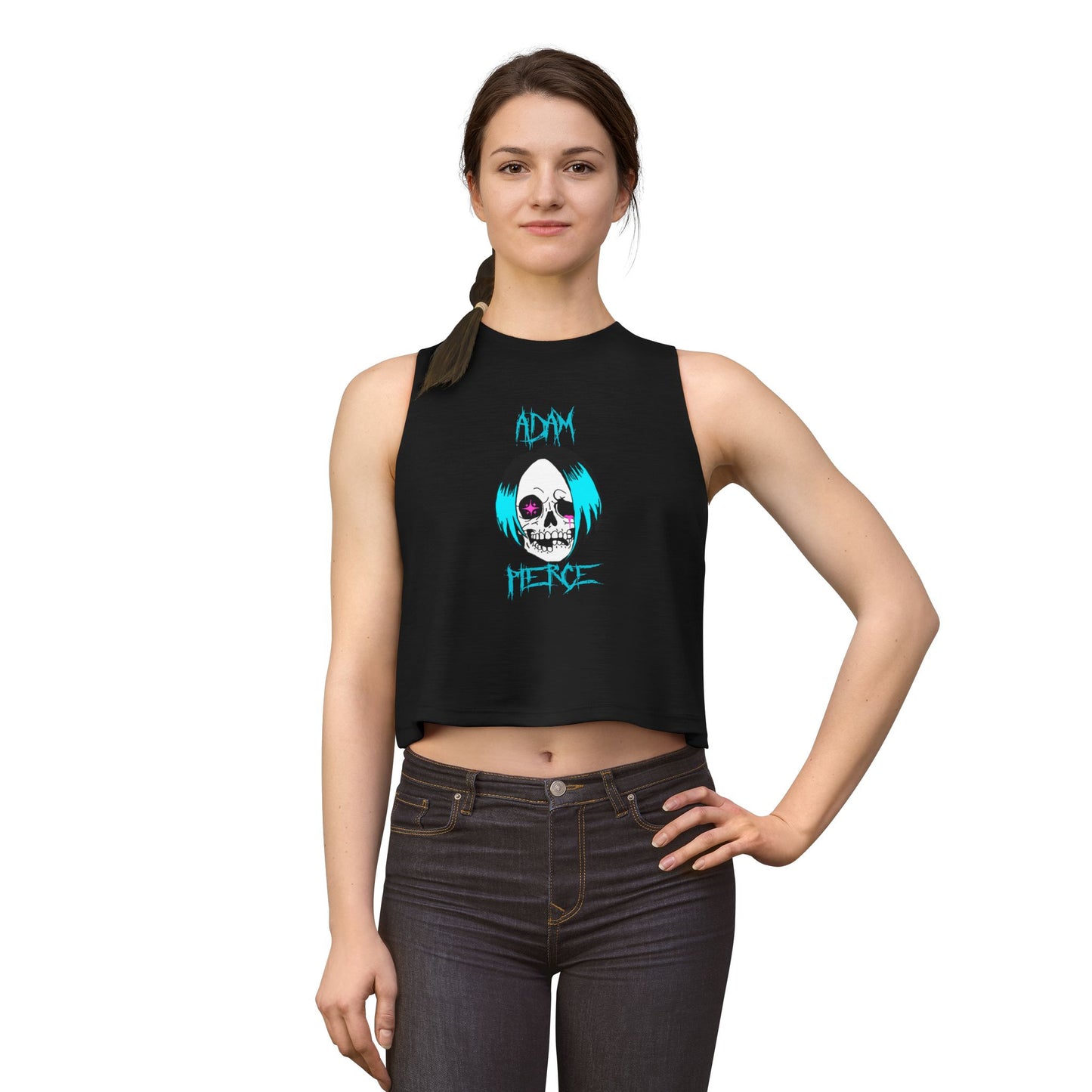 Broken Skull Crop Top